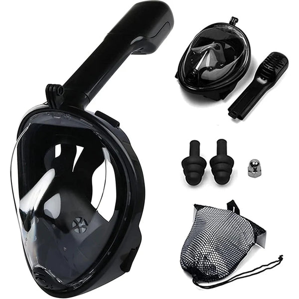 Full Face Snorkel Mask with Detachable Camera Mount