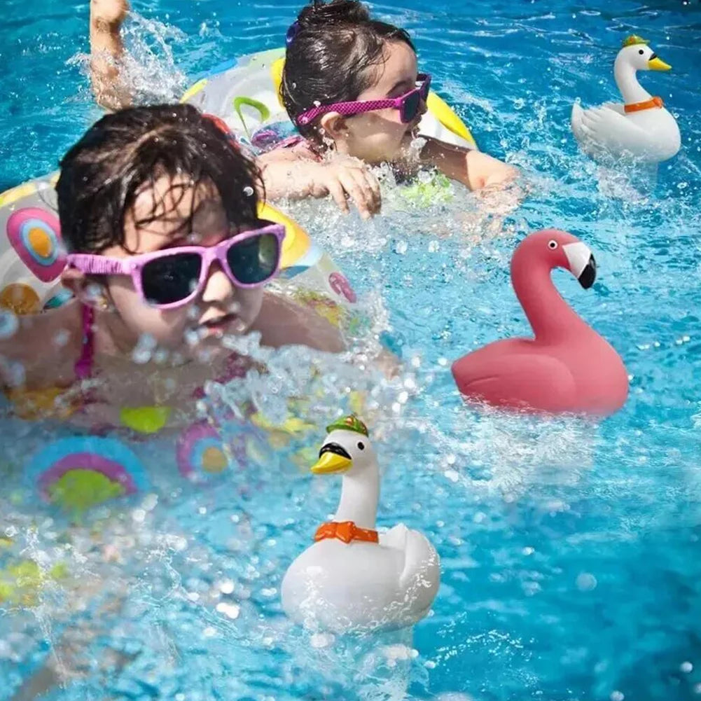 Solar Powered Flamingo Pool Chlorine Floater