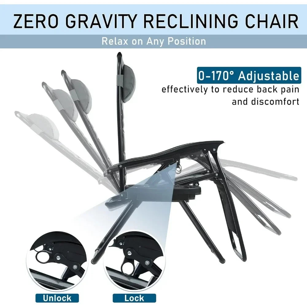 Folding Camping Chair (350 LBS Support)