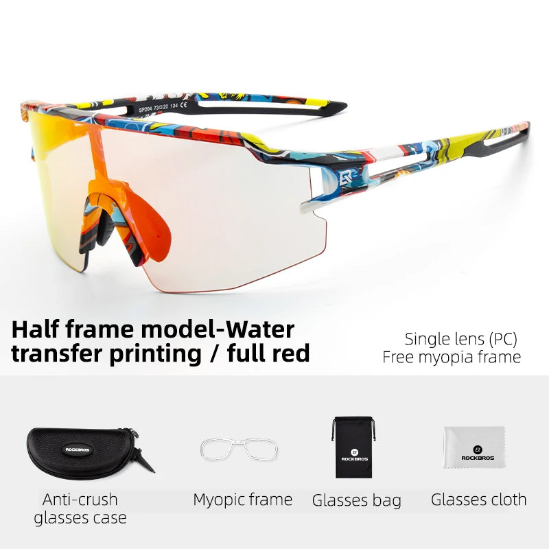ROCKBROS Photochromic Polarized Cycling Glasses