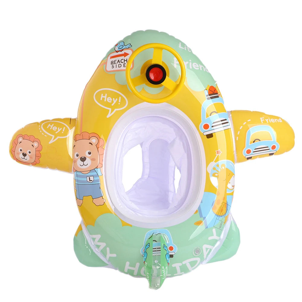 Baby Inflatable Swim Ring with Steering Wheel
