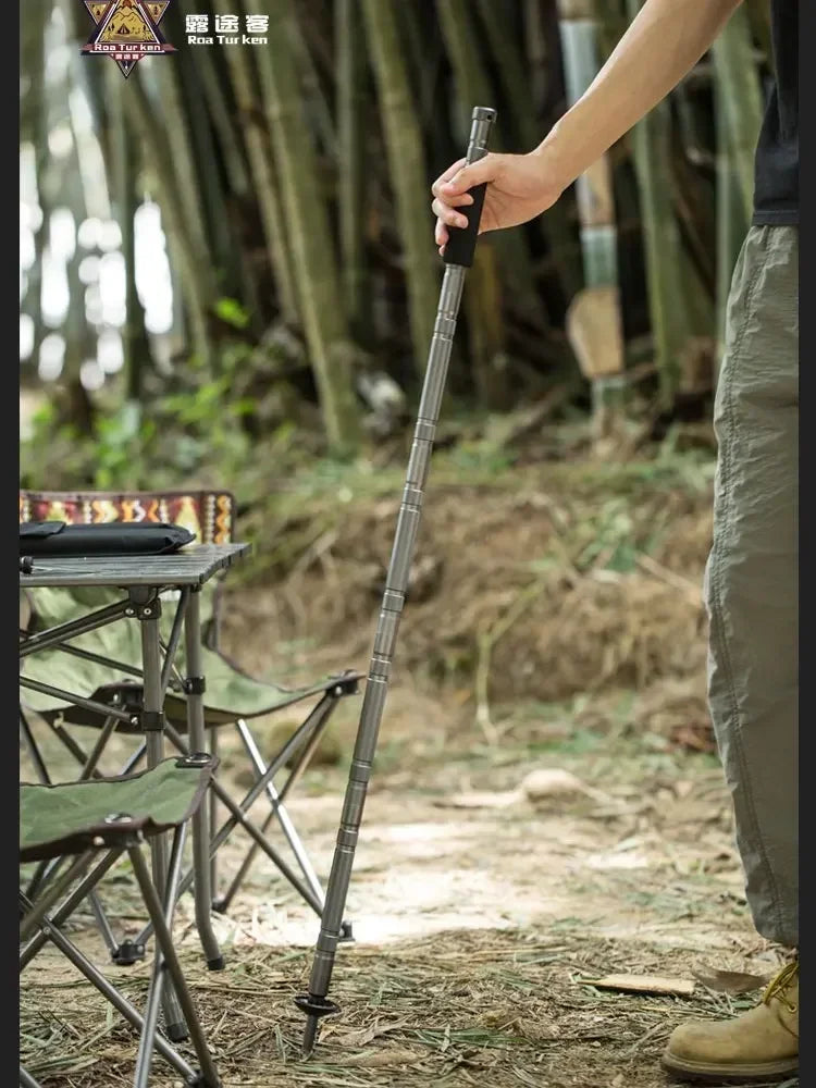 Folding Multifunctional Telescopic Hiking Poles – Ultralight Outdoor Camping Set
